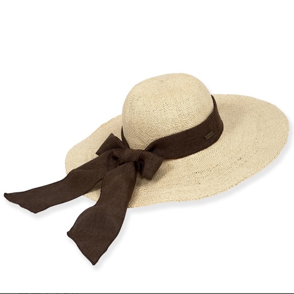 Sun n Sand Floppy Paper Crotchet Hat - Picture 1 of 3